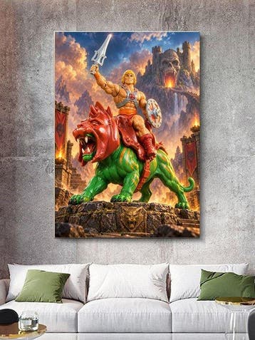 Shayer - He-Man: Legend of Castle Grayskull - XL - 60x80cm –