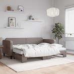 vidaXL Slaapbank met onderschuifbed en matrassen 80x200 cm, Verzenden, Nieuw