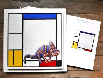 Jos Verheugen - Free after Mondrian, with Chameleon (M1121)