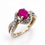 Zonder minimumprijs - Harry Ivens - Ring Zilver - Ruby, Nieuw