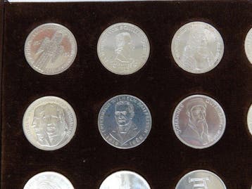 Duitsland. Komplettsammlung 5 DM Silbermüzen, Gedenkmünzen
