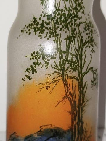 (1839-1916) - vase répertorié signé Leg - François-Théodore