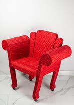 Anacleto Spazzapan - Fauteuil - Staal, Textiel