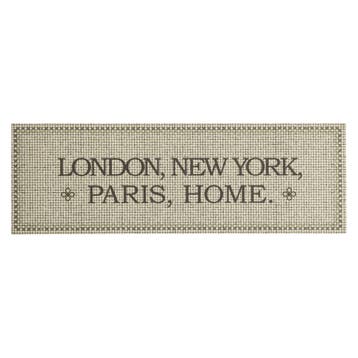 vidaXL Keukenmat wasbaar Home-tekst 60x180 cm fluweel, Verzenden, Nieuw