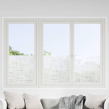 vidaXL Raamfolies 2 st mat sterrenpatroon PVC, Verzenden, Nieuw