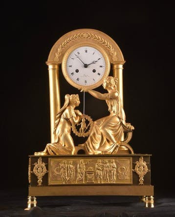 Figurale pendule Empire - Ormolu - 1800-1850
