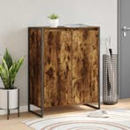 vidaXL Schoenenkast met opslag Rook Eik 79 x 36 x 100 cm, Verzenden