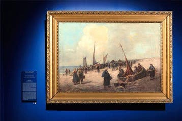 Pittore Pre-impressionista (XIX) - Scena di spiaggia con