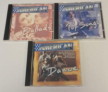 Verzameling van 3 American Pop, Ballad & Dance CD, CD & DVD, CD | Pop, Verzenden