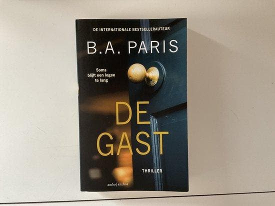 De gast - special Vriendenloterij 9789026367434 B.A. Paris, Boeken, Thrillers, Gelezen, Verzenden