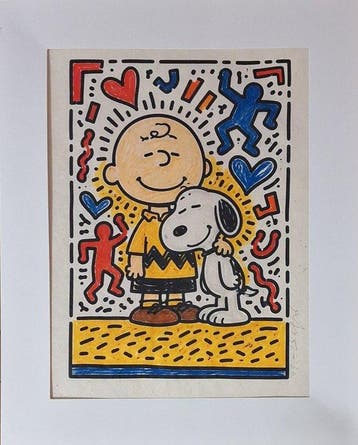 Emma Wildfang Giclée - Snoopy and Charlie Brown - Tribute