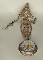 Tarts London - prunkvolle Repousse Silberspindeluhr - feinst