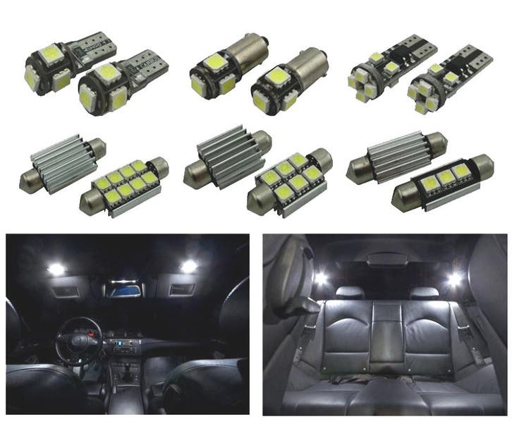KIT 14 AMPOULES LED INTÉRIEUR POUR BMW SÉRIE 3 E46 BERLINE C, Auto-onderdelen, Verlichting, Verzenden