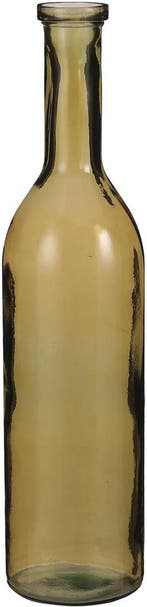 Mica Decorations Flesvaas groot - Rioja - amber - eco glas -, Verzenden, Nieuw