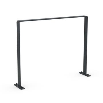 Fietsaanleunbeugel 2 fietsen Safety Antraciet 100 cm, Verzenden, Nieuw