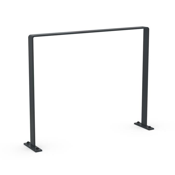 Fietsaanleunbeugel 2 fietsen Safety Antraciet 100 cm, Fietsen en Brommers, Fietsaccessoires | Overige Fietsaccessoires, Verzenden