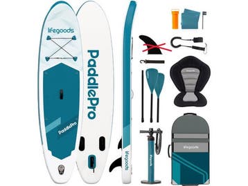 Veiling - LifeGoods SUP Board Allround Compact - Met Zitje -, Watersport en Boten, Nieuw