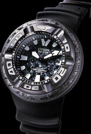 Citizen - Divers Eco Drive 300 BAR GODZILLA - Limited, Handtassen en Accessoires, Horloges | Heren