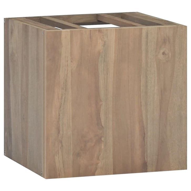 vidaXL Badkamerwandkast 46x25,5x40 cm massief teakhout, Maison & Meubles, Armoires | Autre, Envoi
