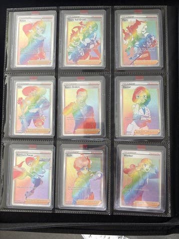 Pokémon - 80 Card Complete 80/80 SWSH Rainbow Trainer Set