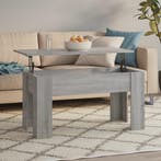 vidaXL Salontafel 101x49x52 cm bewerkt hout grijs sonoma, Huis en Inrichting, Tafels | Salontafels, Verzenden, Nieuw