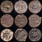 Marokko. Moulay ‘Abd al-Rahman. Felus 1822-1859 (Lot of 9