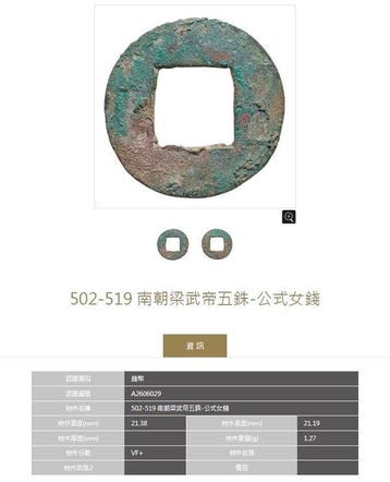 Chine. AE Wuzhu 502 - 519/ 40 - 220, 2 coins (Sans prix de