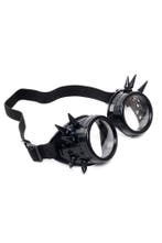 Goggles Steampunk Bril Spikes Zwart Montuur Heldere Glazen S, Ophalen of Verzenden, Nieuw