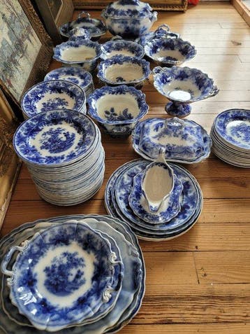 Viellard Bordeaux - Tafelservies (115) - Porselein - Oude