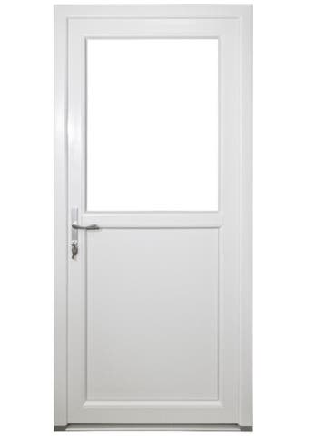 Deur 1/2 glas Premium Plus b98 x h215cm Antraciet links, 80 tot 100 cm, 215 cm of meer, Nieuw, Ophalen of Verzenden