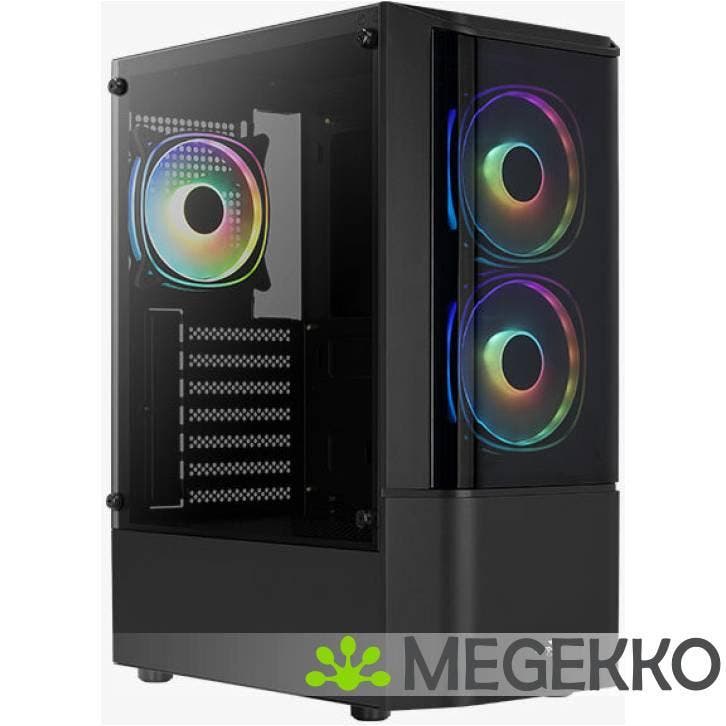 Aerocool Quantum Midi Tower Zwart, Informatique & Logiciels, Boîtiers d'ordinateurs, Envoi