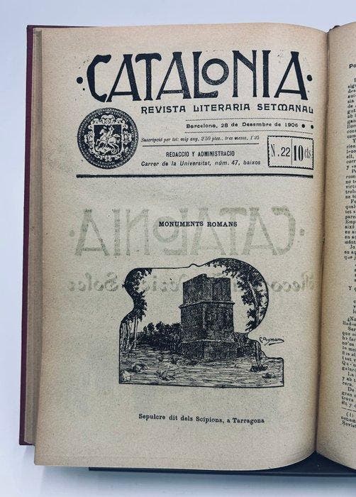 Josep Aladern - Catalonia Revista Literaria Setmanal - 1906, Antiek en Kunst, Antiek | Boeken en Manuscripten