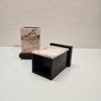 Serre-livres (4) - Marbre - Quatre serre-livres Art déco