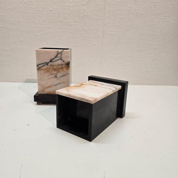 Serre-livres (4) - Marbre - Quatre serre-livres Art déco, Antiquités & Art, Curiosités & Brocante