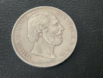 Nederland. Willem III. 2 1/2 Gulden 1871 (Zonder