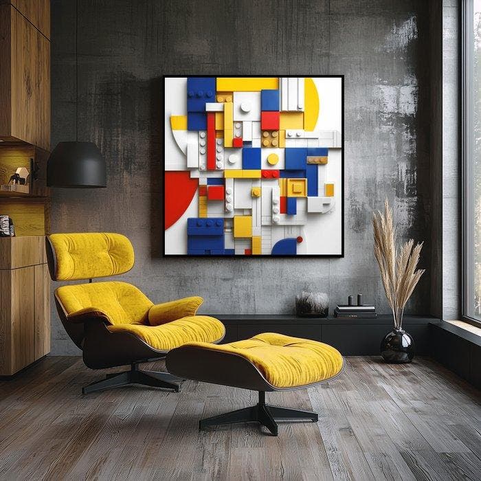 Artxlife - Abstract Lego Mondrian Composition, Enfants & Bébés, Jouets | Duplo & Lego