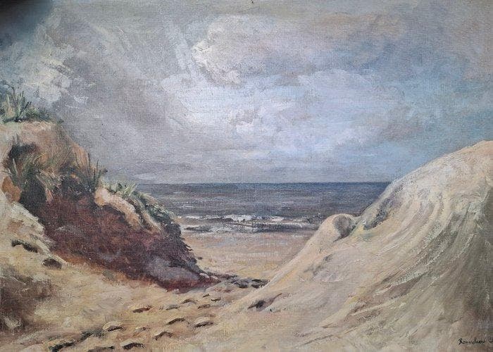 Emile Rommelaere (1873–1961) - Meeseslandschaft, Antiek en Kunst, Kunst | Schilderijen | Klassiek