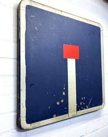 Verkeersbord - Doodlopende straat.