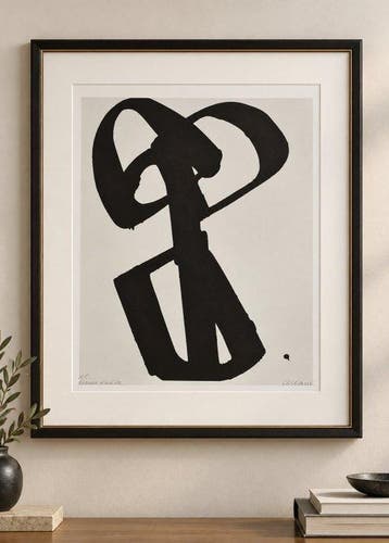 Pierre Soulages (1919-2022) - Sérigraphie n°1 - Encre sur