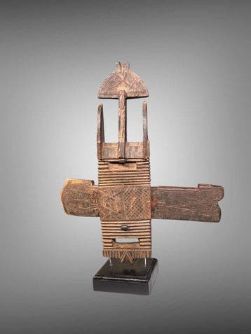 Serrure, beeldhouwwerk Dogon (42 cm) - slot Dogon - Dogon -