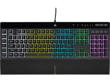 Corsair -  Gaming Toetsenbord K55 Rgb Pro Azerty Zwart, Verzenden, Bedraad, Corsair, Nieuw