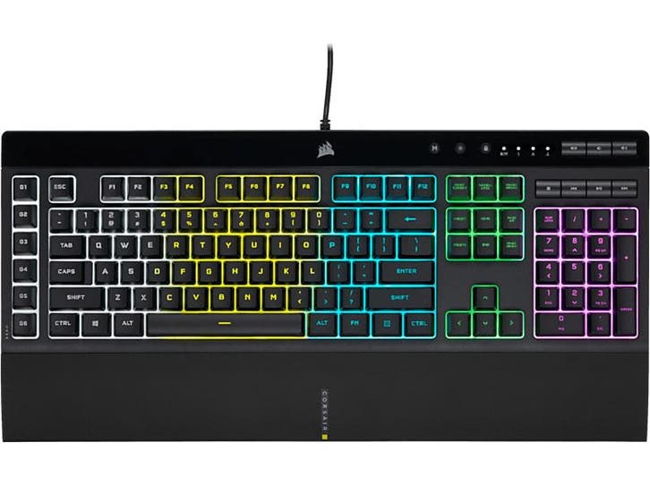 Corsair -  Gaming Toetsenbord K55 Rgb Pro Azerty Zwart, Computers en Software, Toetsenborden, Bedraad, Azerty, Nieuw, Verzenden