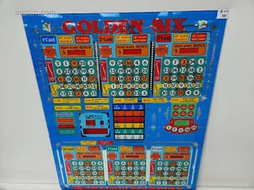 Originele frontplaat van bingo- en spelautomaat..., Verzamelen, Nieuw