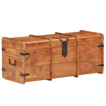 vidaXL Opbergkist 90x40x40 cm massief acaciahout, Verzenden, Nieuw