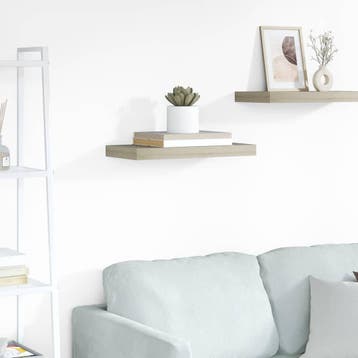 vidaXL Wandschap zwevend 50x23,5x3,8 cm MDF eikenkleurig, Verzenden, Nieuw