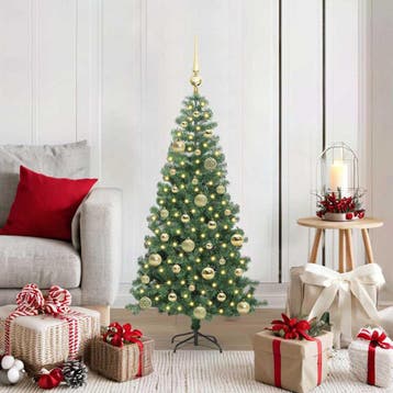 vidaXL Kerstboom Groen 120 cm PVC, Verzenden, Nieuw