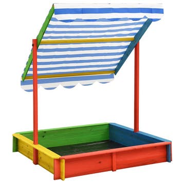 vidaXL Zandbak met verstelbaar dak UV50 vurenhout, Kinderen en Baby's, Verzenden, Nieuw