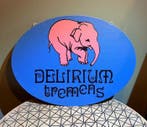 Magnifique embleme biere Delirium - Plaque en métal - 35cm x