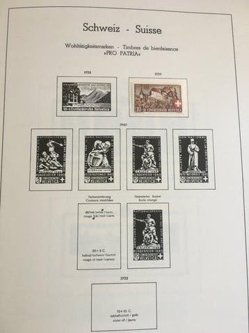 Zwitserland 1882/1995 - Verzameling in drie albums, met Pro, Postzegels en Munten, Gestempeld