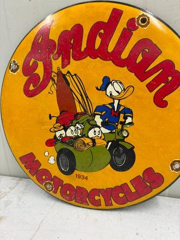 Donald Duck & Kwik, Kwek en Kwak – Motorcycles 1934 – rond